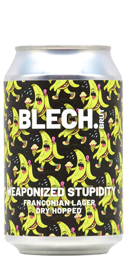 Craft beer Blech Brut WEAPONIZED STUPIDITY