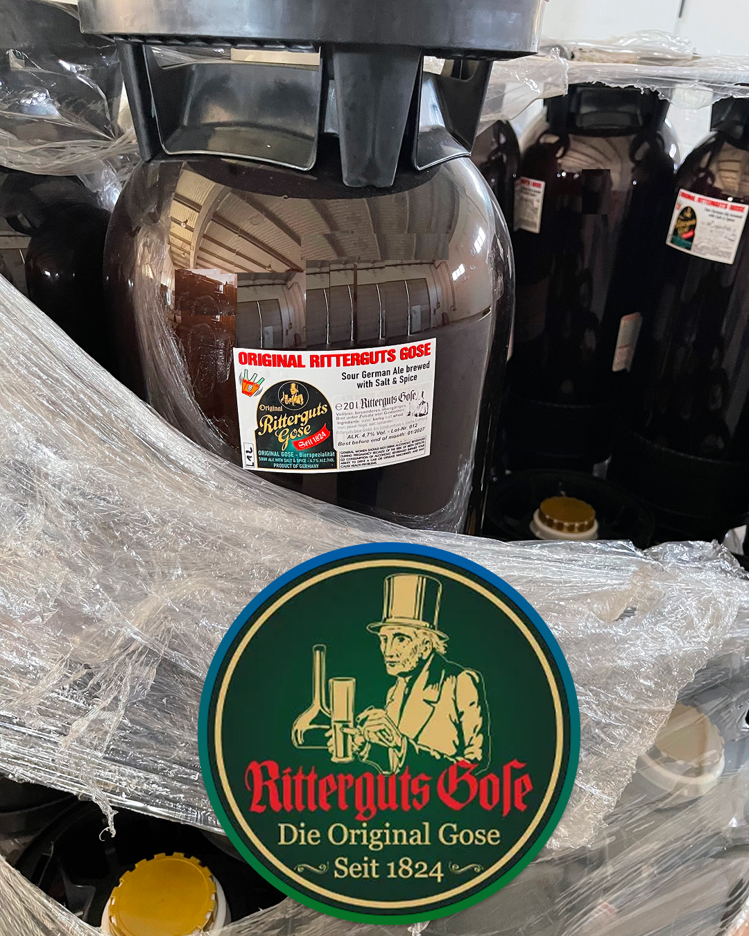 Ritterguts Gose beer in keg